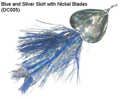 Musky Mayhem Double Cowgirl Blue Silver/Nickel DC005 Lure