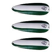 Eppinger 3 Rok't IMP Green/White Stripe Fishing Spoons 3/4 oz 2 1/4 x 7/8" 12