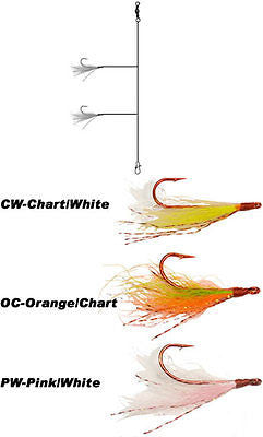 Stopper Walleye Double Drop Rig Size 6 (Includes 1 Rig) Assortment Colors WDDR
