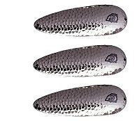 Three Eppinger Dardevle Hammered Nickel Fishing Spoon Lures 1 oz 3 5/8" 0-62