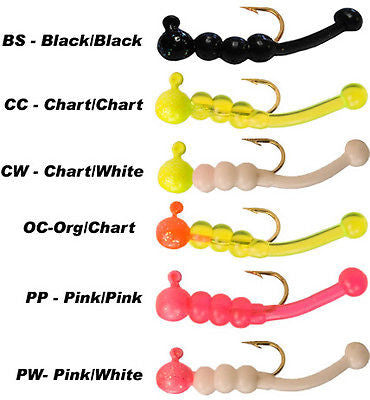 Stopper Whip'r Knockers Fishing Jigs 1/32oz (Includes 6 Jigs) Multi Color WSKV32